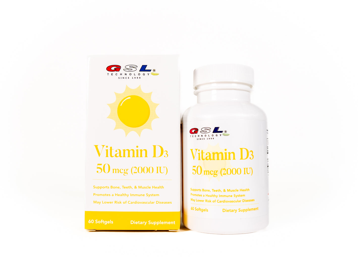 Vitamin D3 | 50 mcg (2000 IU) Per Softgel | Dietary Supplement for Bone Health | Made in USA