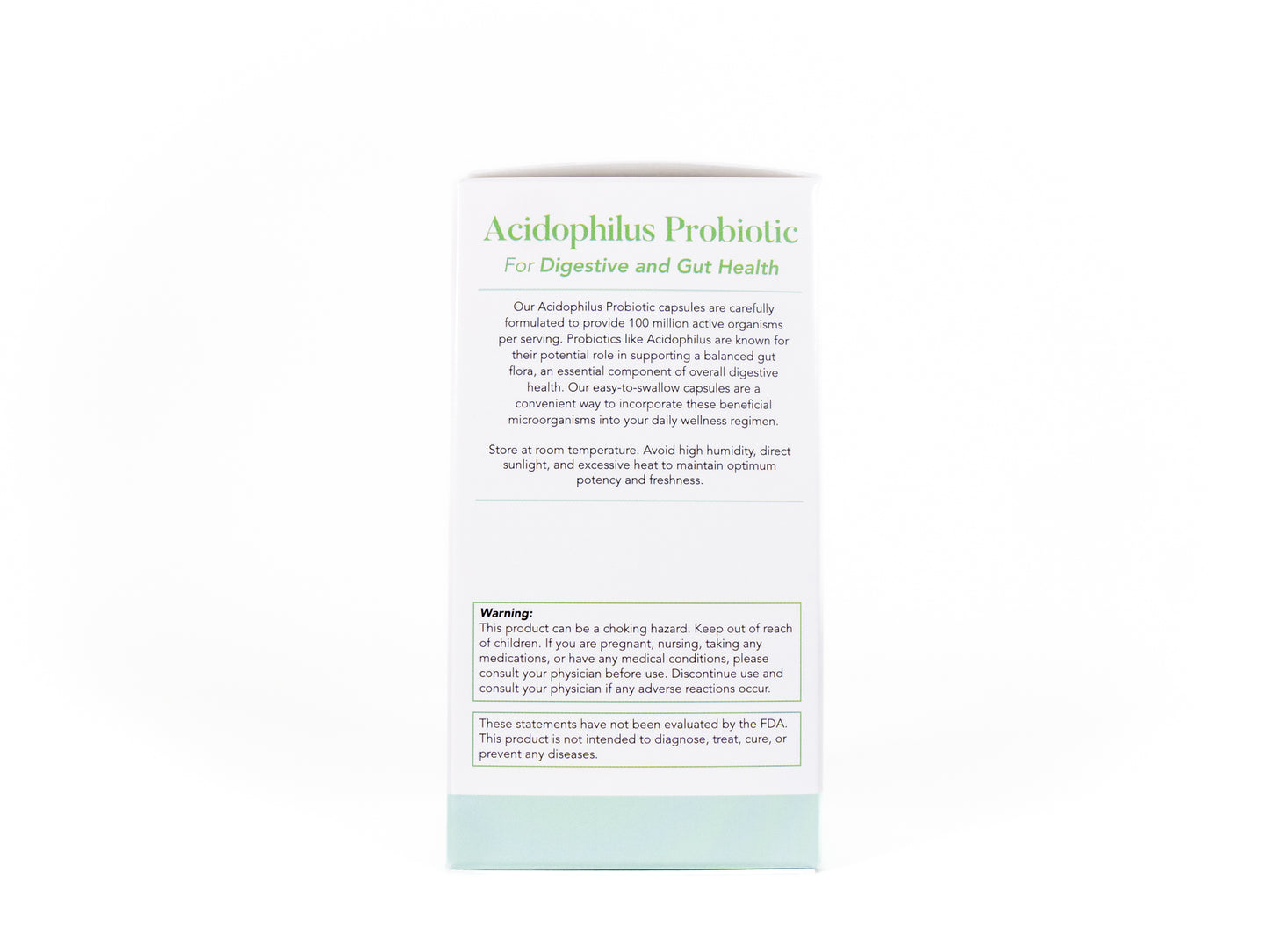 Acidophilus Probiotic | 100 Million Active Organisms | Dietary Supplement for Gut Health | Made in the USA