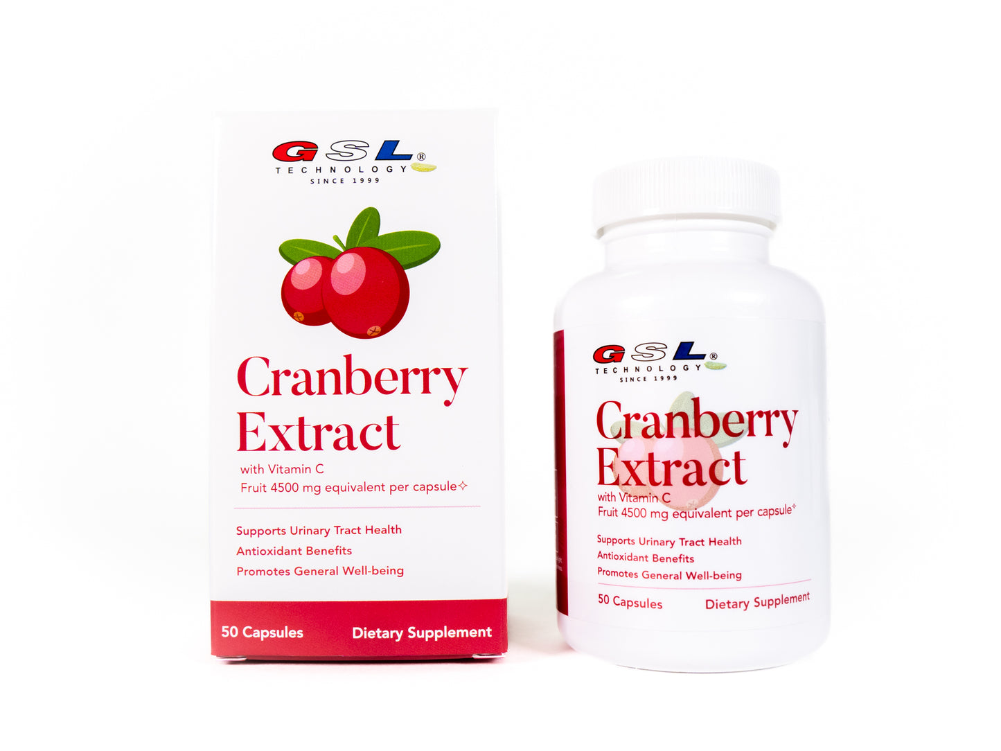 Cranberry Extract with Vitamin C | 450 mg of 10:1 Cranberry Extract (Equivalent to 4500 mg of Cranberry) | For Urinary Tract Health | Made in the USA Ur