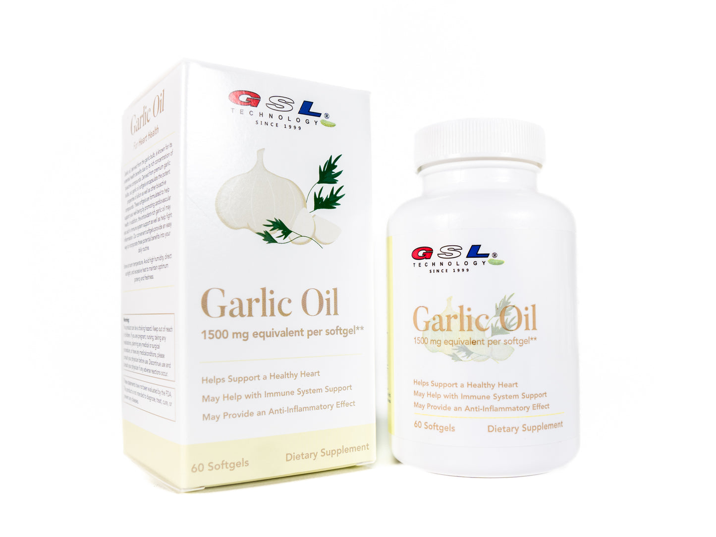 Garlic Oil | 1500 mg Equivalent per Softgel | Dietary Supplement for Heart Health | Made in The USA