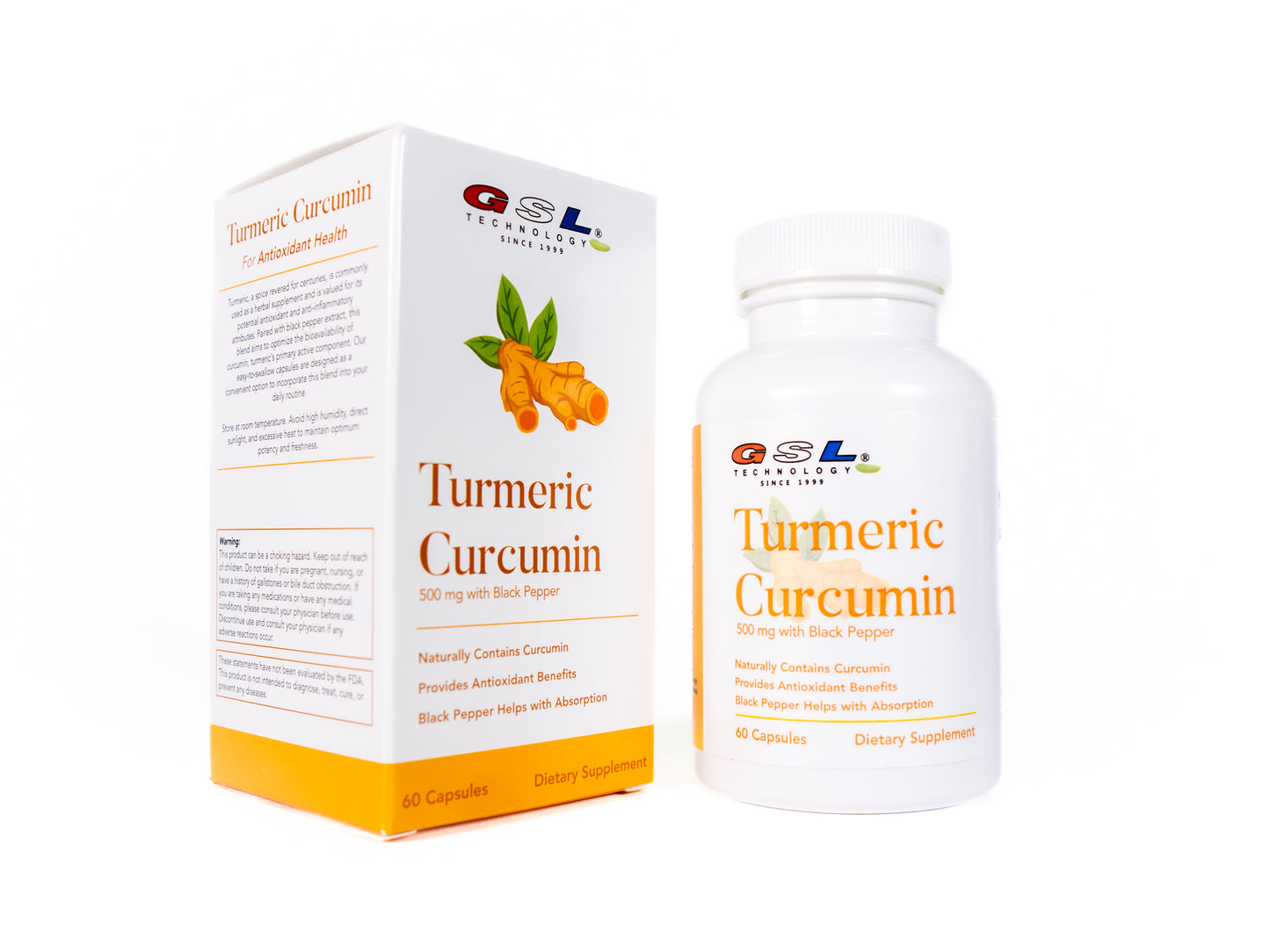 Turmeric Curcumin with Black Pepper Extract | 500 mg of Turmeric Per Capsule (Black Pepper Extract Added to Help with Absorption) | Made in USA