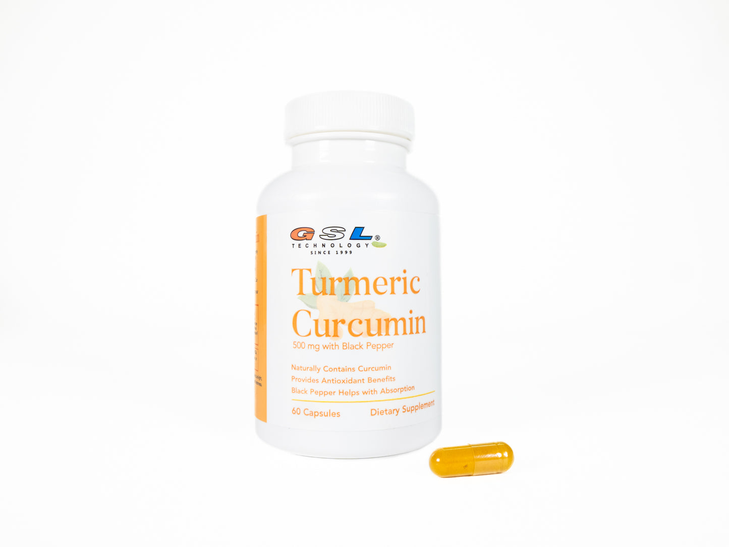 Turmeric Curcumin with Black Pepper Extract | 500 mg of Turmeric Per Capsule (Black Pepper Extract Added to Help with Absorption) | Made in USA