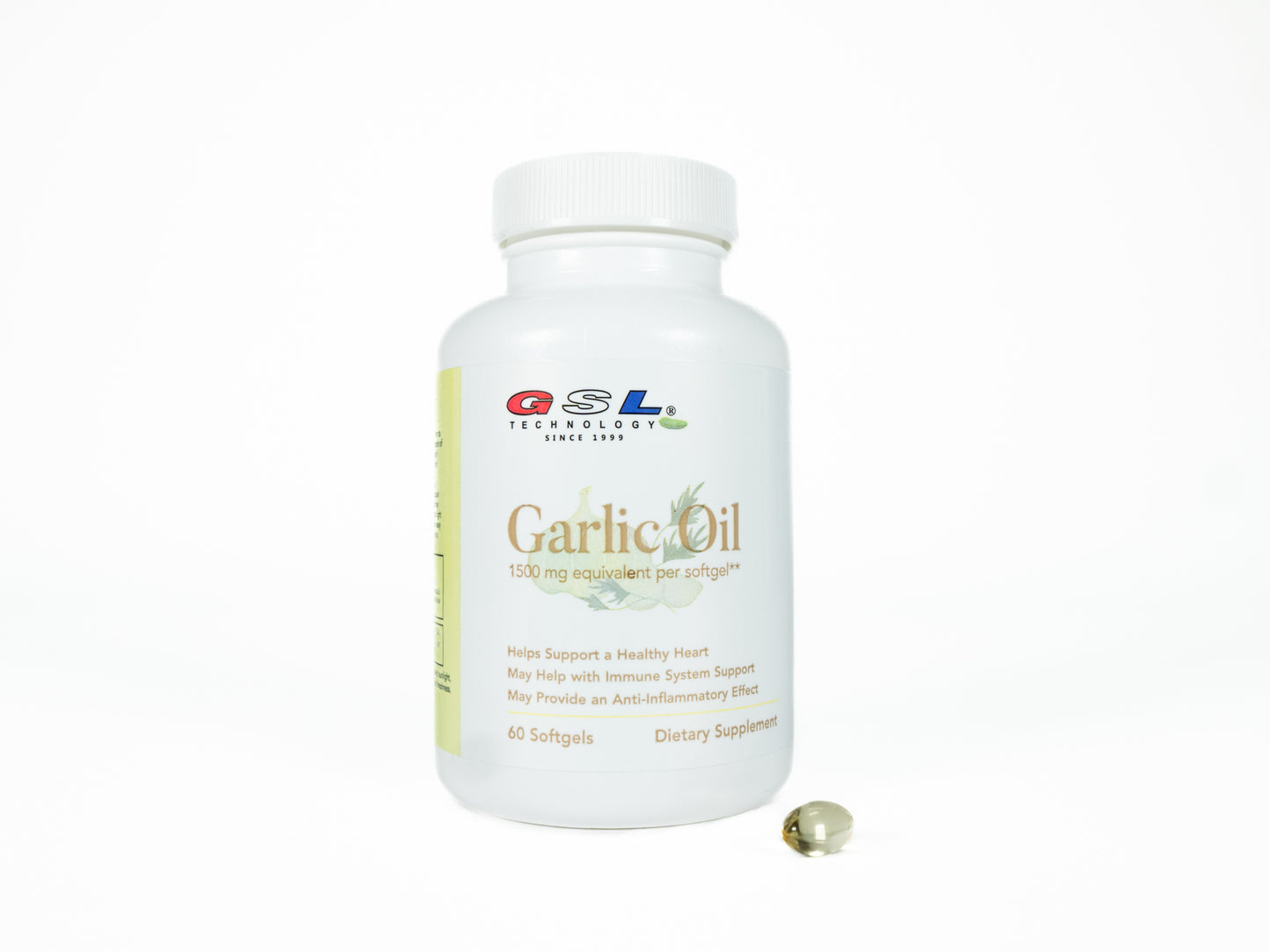 Garlic Oil | 1500 mg Equivalent per Softgel | Dietary Supplement for Heart Health | Made in The USA