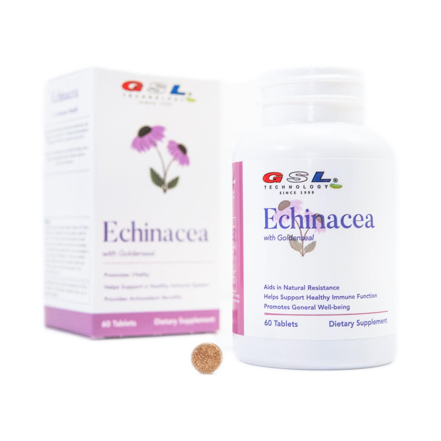 Echinacea with Goldenseal | 200 MG of Echinacea Extract Standardized to 4% Echinacosides | Supports a Healthy Immune System | Made in USA