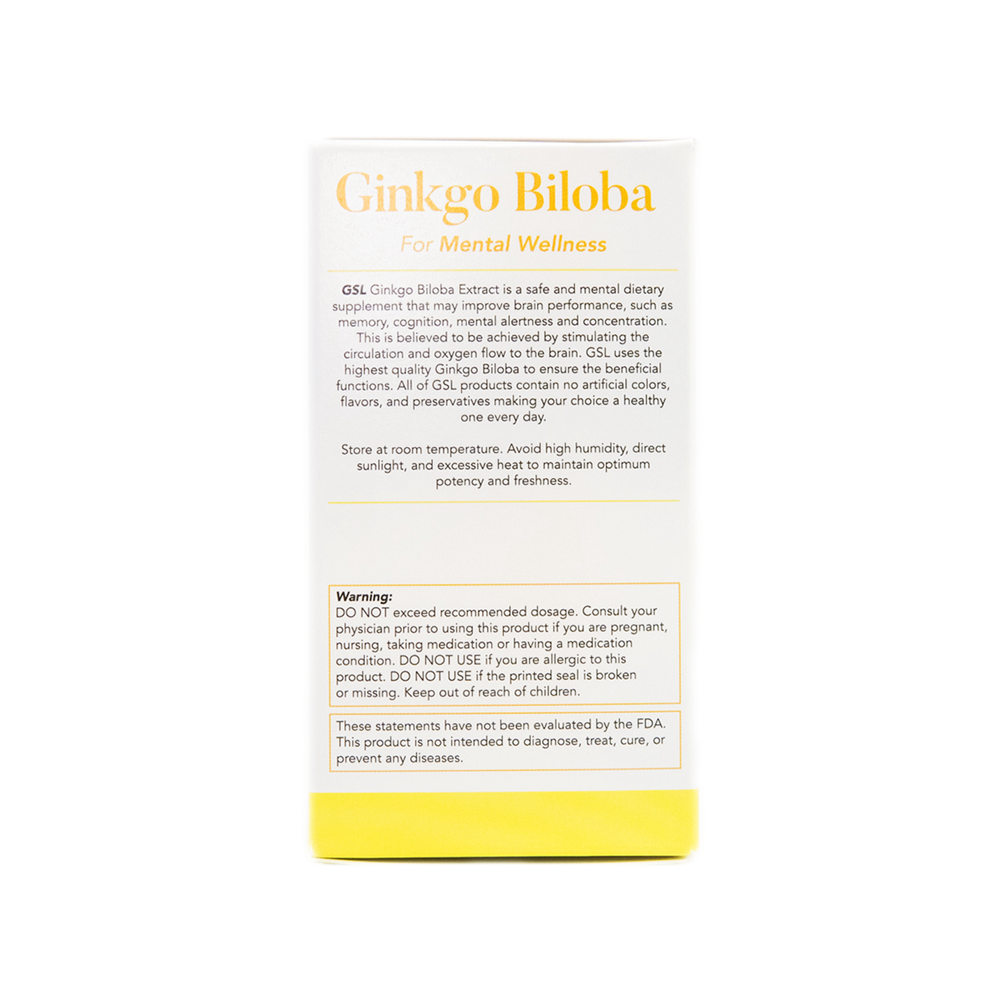 Ginkgo Biloba | 60MG of Ginkgo Biloba 50:1 Extract (Equivalent to 3000MG Per Tablet) | Made in USA (60 Tablets)