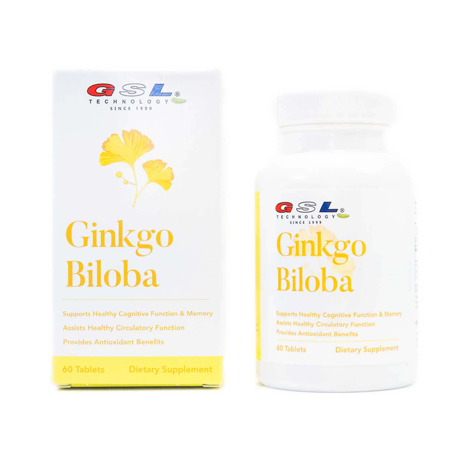 Ginkgo Biloba | 60MG of Ginkgo Biloba 50:1 Extract (Equivalent to 3000MG Per Tablet) | Made in USA (60 Tablets)