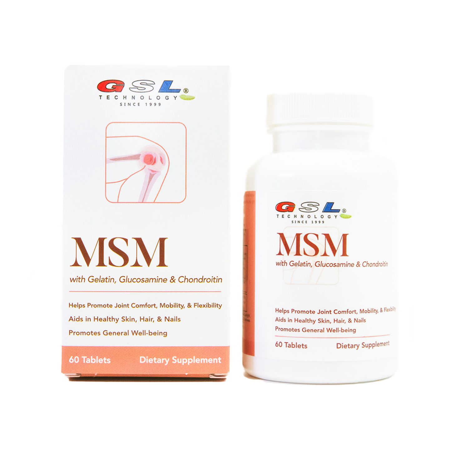 MSM with Gelatin, Glucosamine & Condroitin | Unique Formula Built for Join Health | 450 mg of MSM | Made in The USA