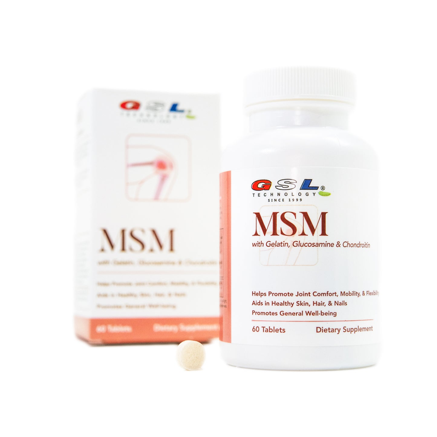 MSM with Gelatin, Glucosamine & Condroitin | Unique Formula Built for Join Health | 450 mg of MSM | Made in The USA