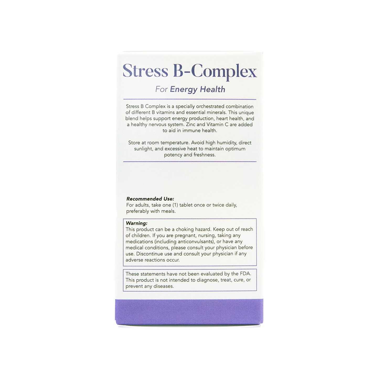 Stress B-Complex with Zinc and Vitamin C | for Energy Health | Made in The USA