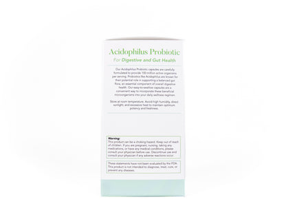 Acidophilus Probiotic | 100 Million Active Organisms | Dietary Supplement for Gut Health | Made in the USA