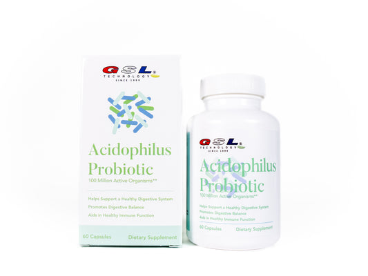 Acidophilus Probiotic | 100 Million Active Organisms | Dietary Supplement for Gut Health | Made in the USA