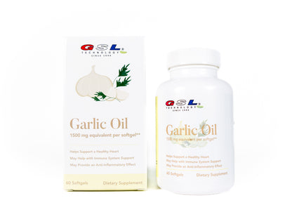 Garlic Oil | 1500 mg Equivalent per Softgel | Dietary Supplement for Heart Health | Made in The USA