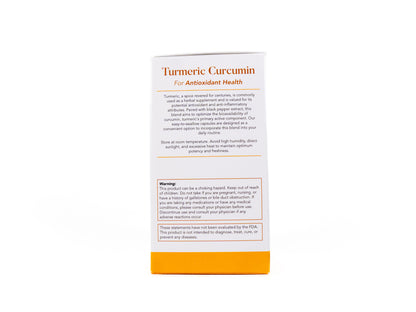Turmeric Curcumin with Black Pepper Extract | 500 mg of Turmeric Per Capsule (Black Pepper Extract Added to Help with Absorption) | Made in USA