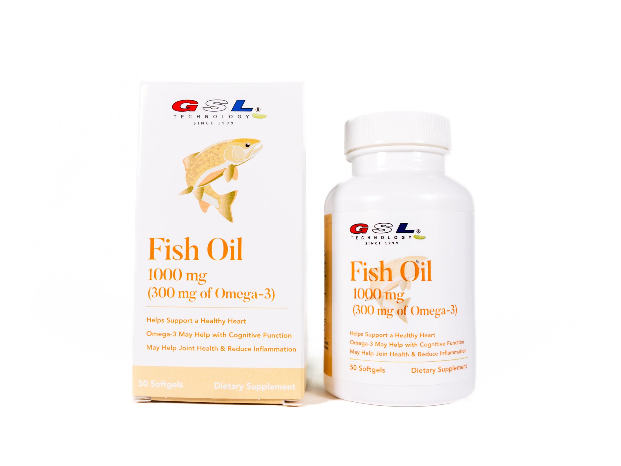 Fish Oil 1000 mg 300 mg of Omega 3 Dietary Supplement for