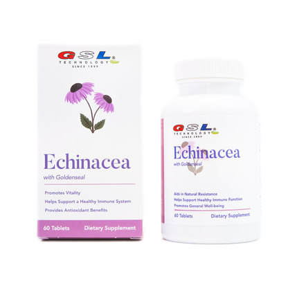 Echinacea with Goldenseal | 200 MG of Echinacea Extract Standardized to 4% Echinacosides | Supports a Healthy Immune System | Made in USA