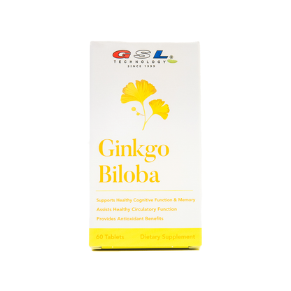 Ginkgo Biloba | 60MG of Ginkgo Biloba 50:1 Extract (Equivalent to 3000MG Per Tablet) | Made in USA (60 Tablets)