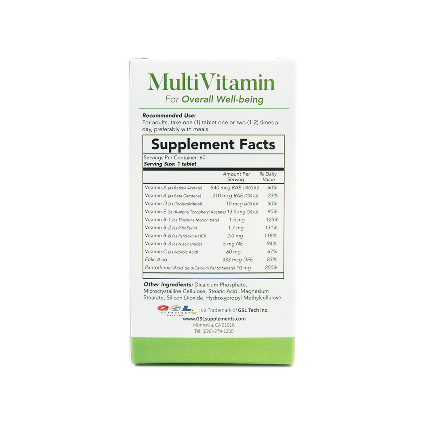 Multi-Vitamin | Contains 11 Key Vitamins for Daily Nutritional Support | for Overall Well-Being | Made in USA