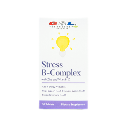 Stress B-Complex with Zinc and Vitamin C | for Energy Health | Made in The USA